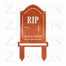 Tombstone Monogram Yard Stake