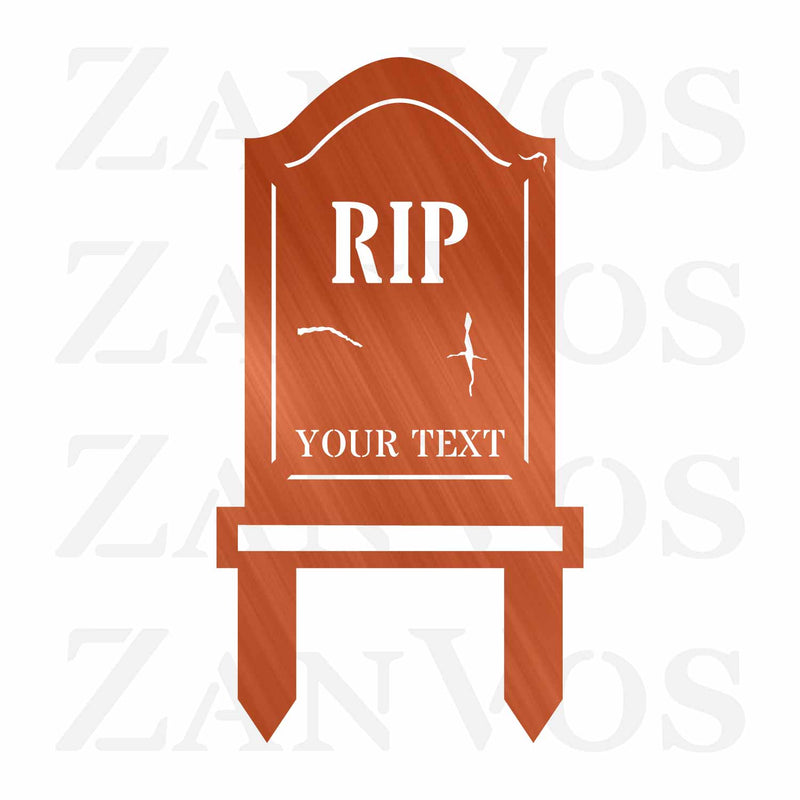 Tombstone Monogram Yard Stake