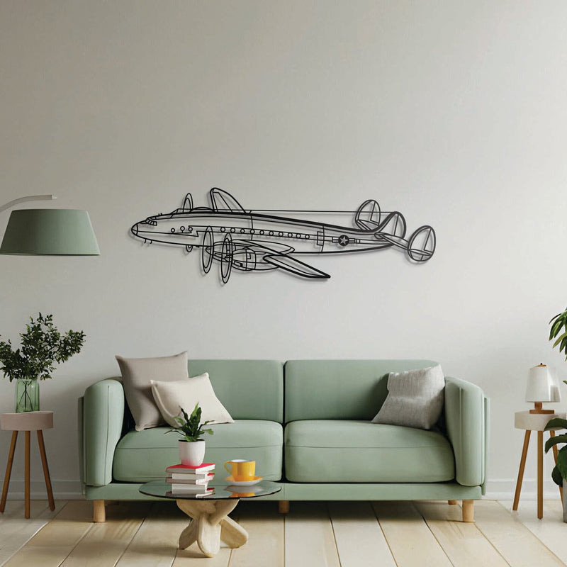 C-121A Constellation Angle Metal Aircraft Wall Art - NCP0530