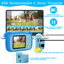 Kids Digital Camera Child Video Camera Children Camcorder Christmas Toy Birthday Gifts with 2.0in Screen 4X Digital Zoom 5 Games 32G MMC Card for 3-10