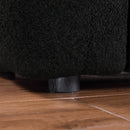 87.4 length, 35.83" deepth, human body structure for USA people, marshmallow sofa,boucle sofa, 3 seater, black BOUCLE