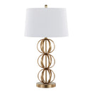 Linx - Contemporary Table Lamp (Set of 2) - Gold / White