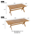 7-Piece Acacia Wood Outdoor Dining Set by HouseOfZazla