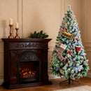 Artificial Snow Christmas Trees with Frosted Branches
