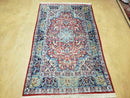 3' 5" X 5' 8" Vintage Handmade Turkish Wool Rug Carpet Vegetable Dyes Nice Red