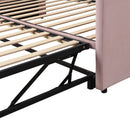 Twin Size Upholstered Daybed With Pop Up Trundle by Unique Piece Furniture