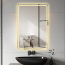 24X40 Inch LED Bathroom Mirror Vanity with Front Lights