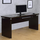 Floating - Top Computer Desk With Pullout Keyboard Shelf - Brown by HouseOfZazla
