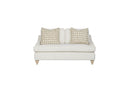 Loveseat Reversable Cushion With 2 Pillows - Off White by HouseOfZazla