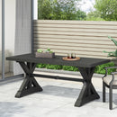 Outdoor Aluminium Dining Table, Antique Matte