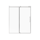 Frameless Sliding Shower Door in Brushed Nickel