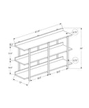 Accent Console Table For Entryway, 3 Tier Design by HouseOfZazla