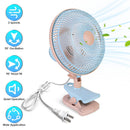 8.66" Clip-On Fan with 90° Oscillation & 2 Speeds