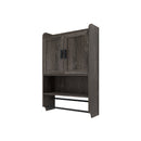Bathroom Wall Cabinet with Doors, Adjustable Shelf, Towel Bar and Paper Holder by HouseOfZazla