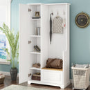 Stylish Design Hall Tree with Flip-Up Bench