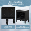 Bathroom Vanity With Sink With 2 Doors And Adjustable Shelf
