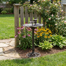 Lancaster Outdoor Aluminum and Iron Top Bird Bath with Iron Base, Bronze by HouseOfZazla
