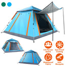 4-5 Person Camping Tent Outdoor Foldable Waterproof Tent with 2 Mosquito Nets Windows Carrying Bag for Hiking Climbing Adventure Fishing by GBruno Store