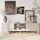Media Console With 4 Drawers And Cable Management by Unique Piece Furniture