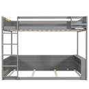 Bunk Bed With Built In Shelves, Storage Box, LED Light And USB Charging Station by HouseOfZazla