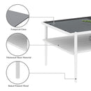 Rectangle Coffee Table With Tempered Glass Top And Legs, Modern Table For Living Room by Unique Piece Furniture