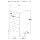 Sansome - 5 Drawer Bedroom Chest - Oak by HouseOfZazla