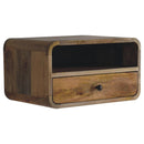 Curved Upper Slot Floating Nightstand by Unique Piece Furniture