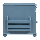 Vintage Flip Top Side Table With USB Ports
