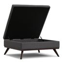 Owen - Multifunctional Square Coffee Table Storage Ottoman by Unique Piece Furniture