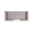 Upholstered Ottoman With 2 Bolster Pillows For Living Room - Gray by HouseOfZazla