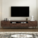 TV Stand With 2 Drawers, Media Console Table, Storage Cabinet With Cable Management by HouseOfZazla