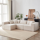 Modular L Shaped Sectional Compressed Sofa, Free Combination by HouseOfZazla