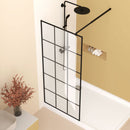 Framed Glass Shower Screen - Matte Black by HouseOfZazla