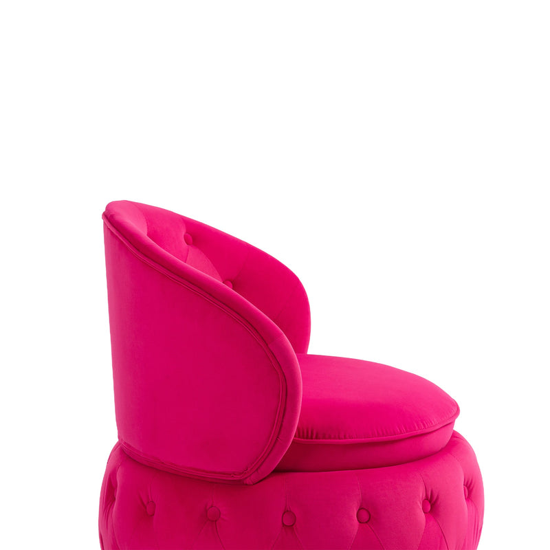 360 Degree Swivel Cuddle Barrel Accent Storage Chairs, Round Armchairs with Wide Upholstered, Fluffy Velvet Fabric Chair for Living Room, Bedroom, Office, Waiting Rooms