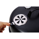 Portable Charcoal Smoker Grill For Outdoor Cooking - Black by HouseOfZazla