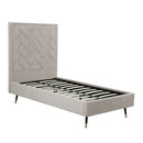 Crosby - Bed With Upholstered Headboard And Slats by HouseOfZazla
