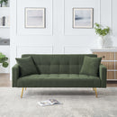 Teddy Fleece Sofa Bed With Luxurious Throw Pillows by HouseOfZazla