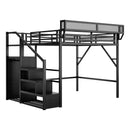 Loft Bed With Storage Shelves, Wardrobe by HouseOfZazla