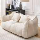 Comfortable Dual Beanbag Chair With High Resilience Foam Core For 2 People by HouseOfZazla