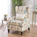 Westeros Wing Back Fabric Upholstered Recliner by Unique Piece Furniture