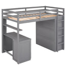 Loft Bed With Drawers, Desk, And Wardrobe by HouseOfZazla