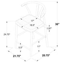 Tazman - Counter Height Dining Side Chair (Set of 2) - Gray