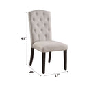 Gerardo Linen Weathered Dining Chair (Set of 2) - Beige