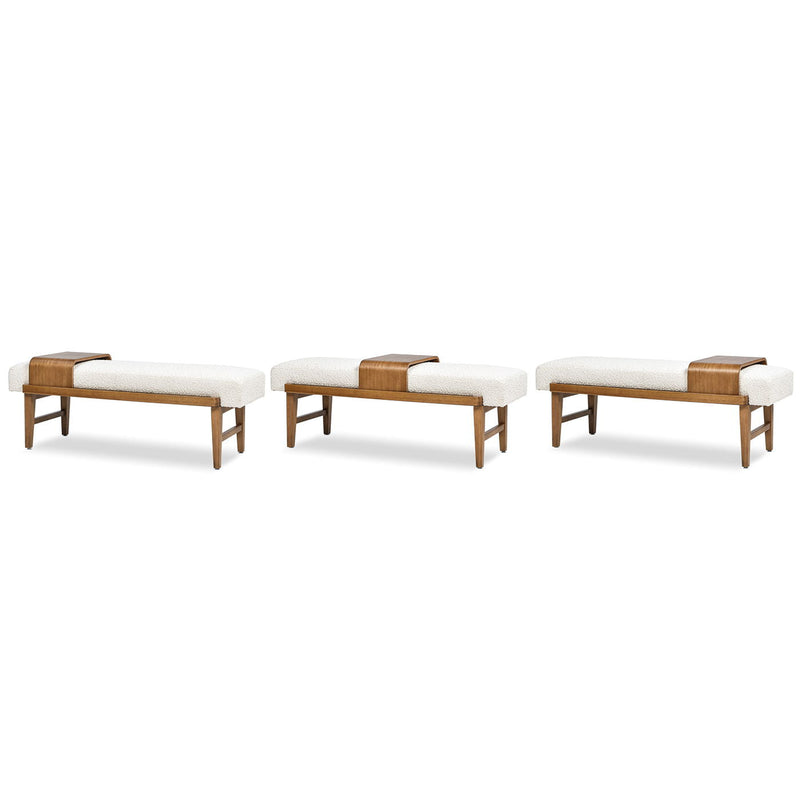 Billie - Modern Telephone Bench With Sliding Shelf - Ivory White, photo 9 of 10