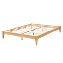 Solid Dry Bamboo Platform Bed Frame, With Slat Support by Unique Piece Furniture