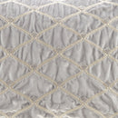 Oblong Decor Pillow Silver 22x15'