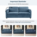 Sleeper Sofa Loveseat Sofa With Full Size Mattress, 2 USB Ports, 2 Cup Holders, 2 Side Pockets And Phone Holder by HouseOfZazla