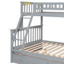 Bunk Bed With Drawers, Convertible Storage Bed by HouseOfZazla