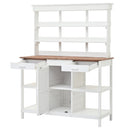 Topmax 66" Large Outdoor Farmhouse Wooden Potting Bench Table