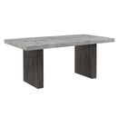 Susan - Dining Table Set With Base - Gray by HouseOfZazla